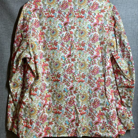 Coldwater Creek Blazer Linen Blend Button Collar Pockets Y2K 1X - Picture 2 of 9